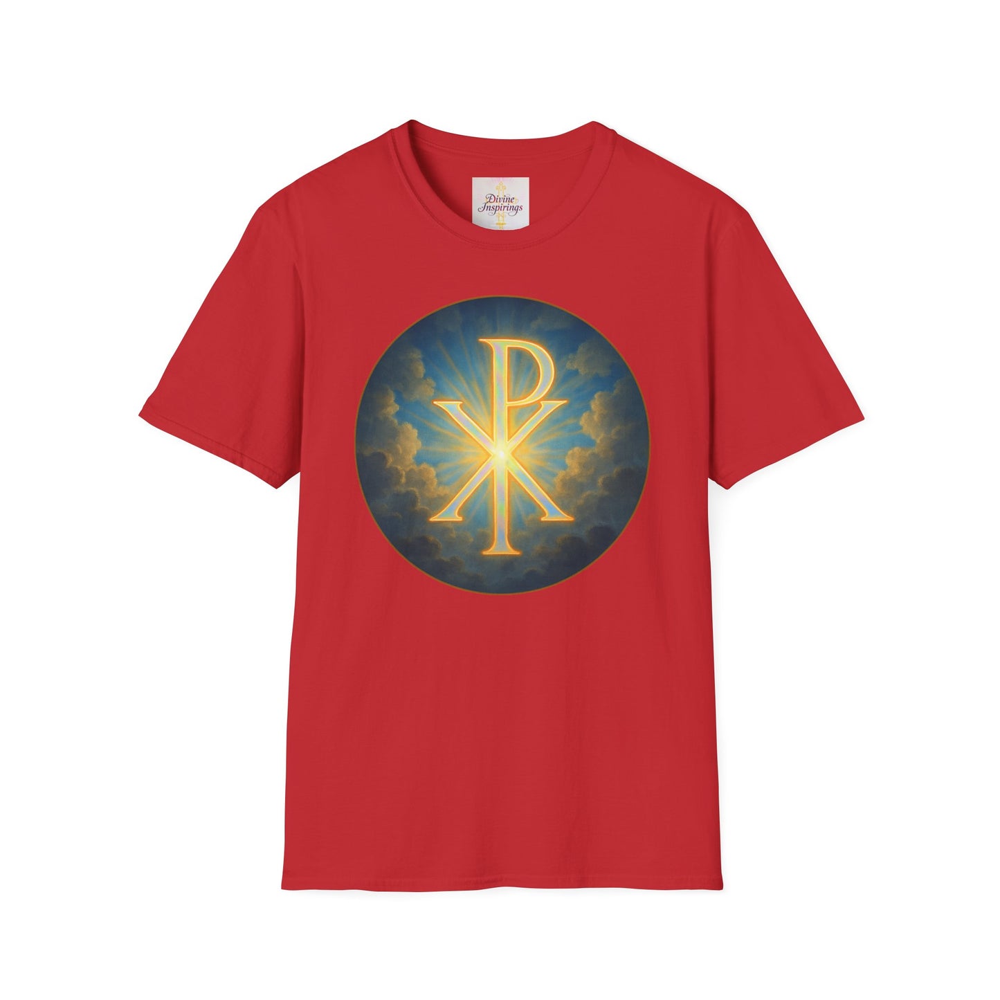 Women’s Christian T-Shirt with Chi Rho – Timeless Symbol of Faith Tee