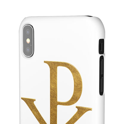 White Chi Rho Snap Case for iPhone – The Way, Truth & Life
