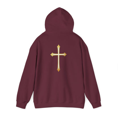 Gold Cross Men's Christian Hoodie