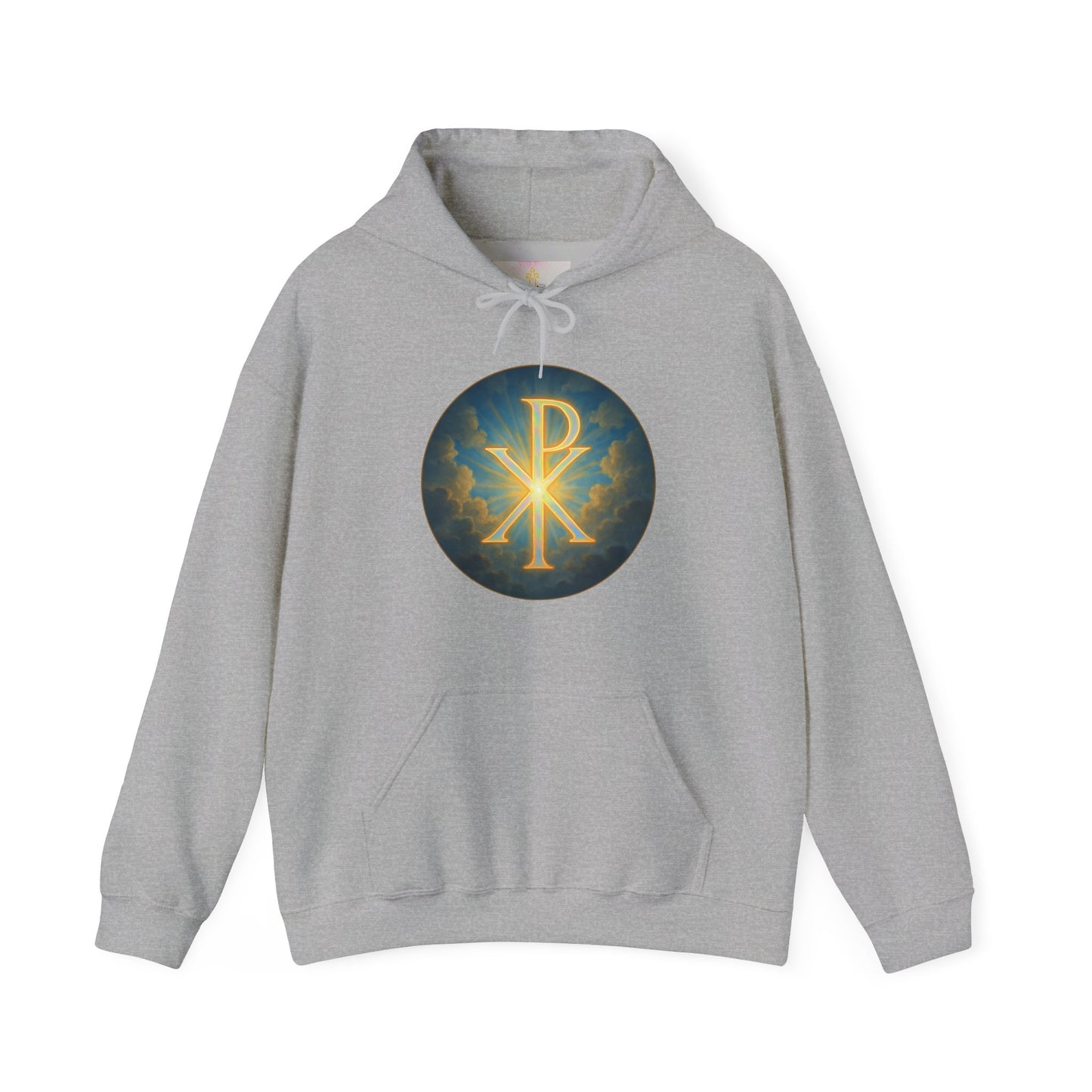 Women’s Christian Hoodie with Chi Rho – Historic Faith Symbol Pullover