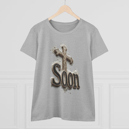 Christian Women’s T-Shirt – Soon Cross Tee
