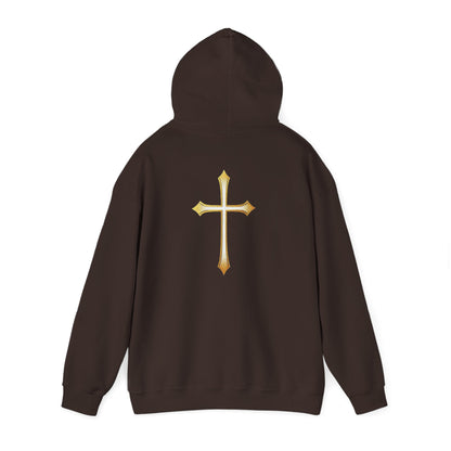 Gold Cross Men's Christian Hoodie