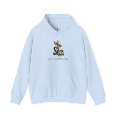 Soon: Revelation – Men’s Christian Hoodie (Dark Lettering)