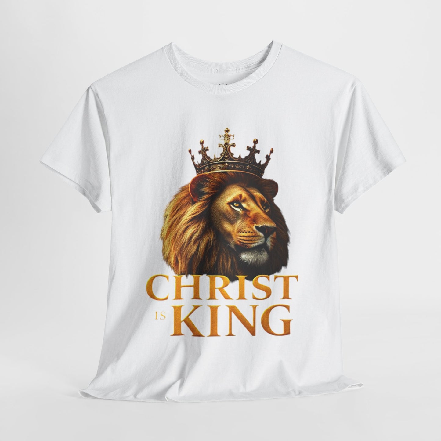 Christ Is King – Lion & Cross Men’s Christian Tee