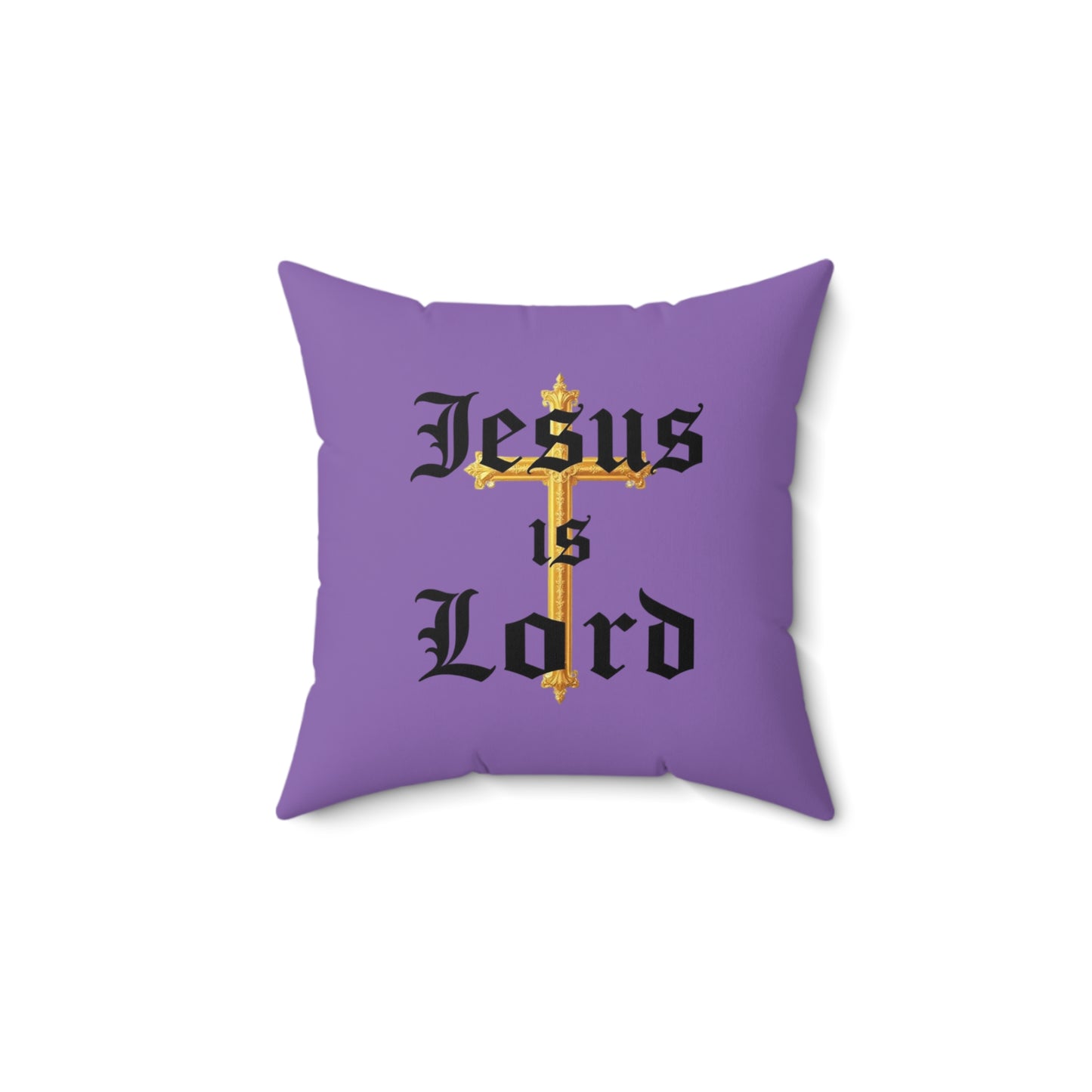 King of Kings in Mauve – ‘Jesus is Lord’ Throw Pillow