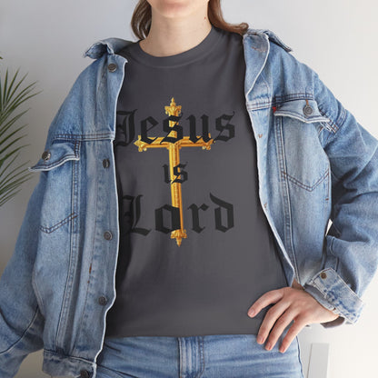 Jesus is Lord with Cross - Women's Christian T-Shirt