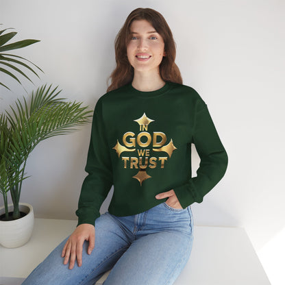 In God We Trust (Gold) - Women’s Christian Sweatshirt