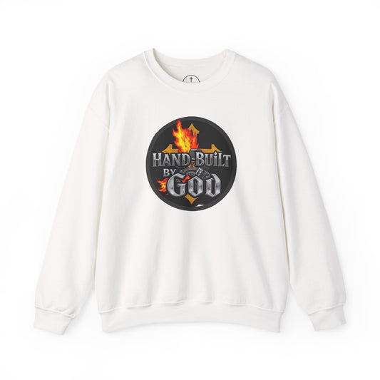Hand Built by God - Men's Christian Sweatshirt