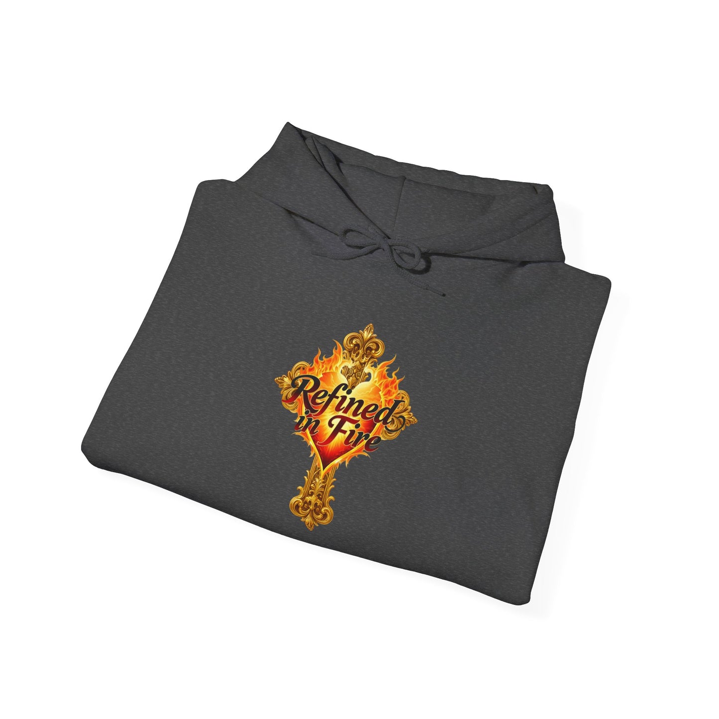 Refined by Fire - Men's Ornate Christian Hoodie
