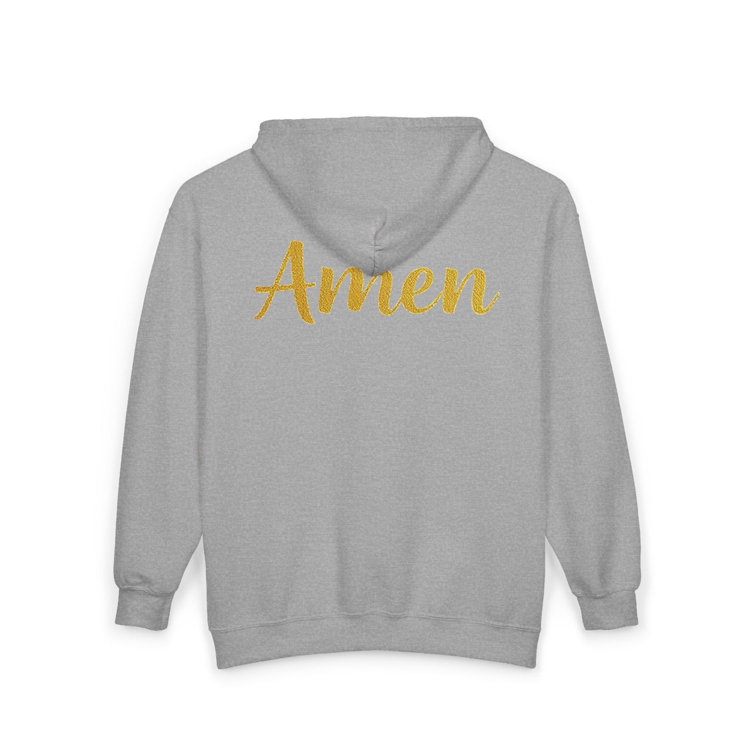 Amen Women’s Zip-Up Hoodie (Black Logo)