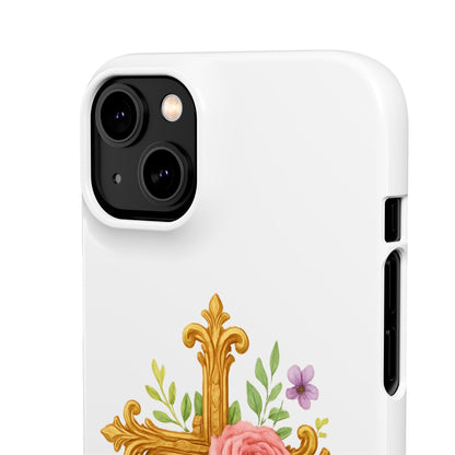 Floral Cross Snap Case for iPhone – Faith in Bloom