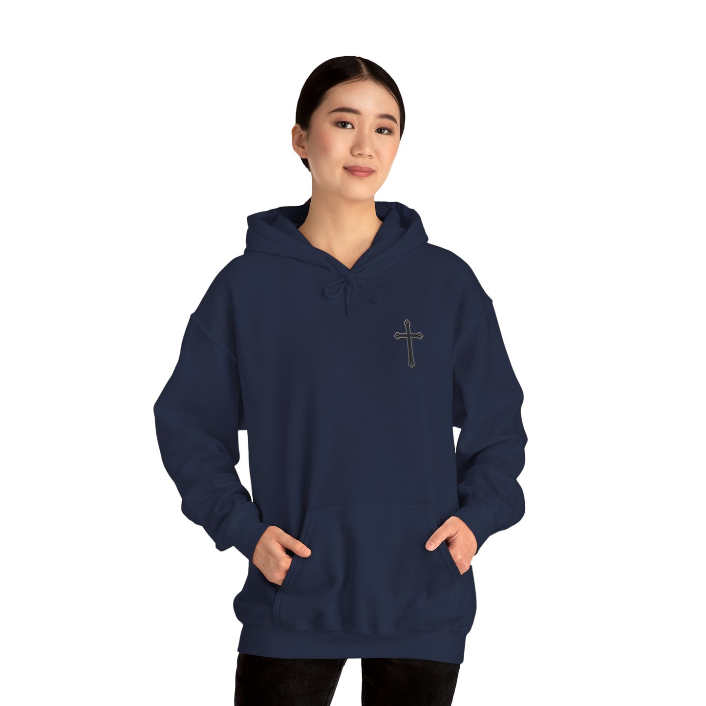 Black Cross Women’s Hoodie – Christian Apparel