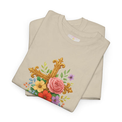 Floral Cross Tee - Women's Christian Apparel