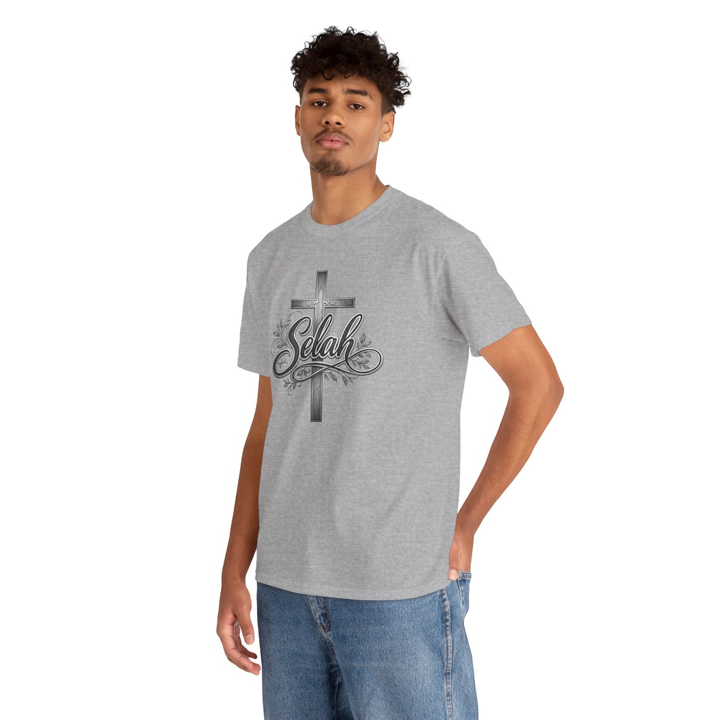 Selah Cross Tee — Men's Christian T‑Shirt