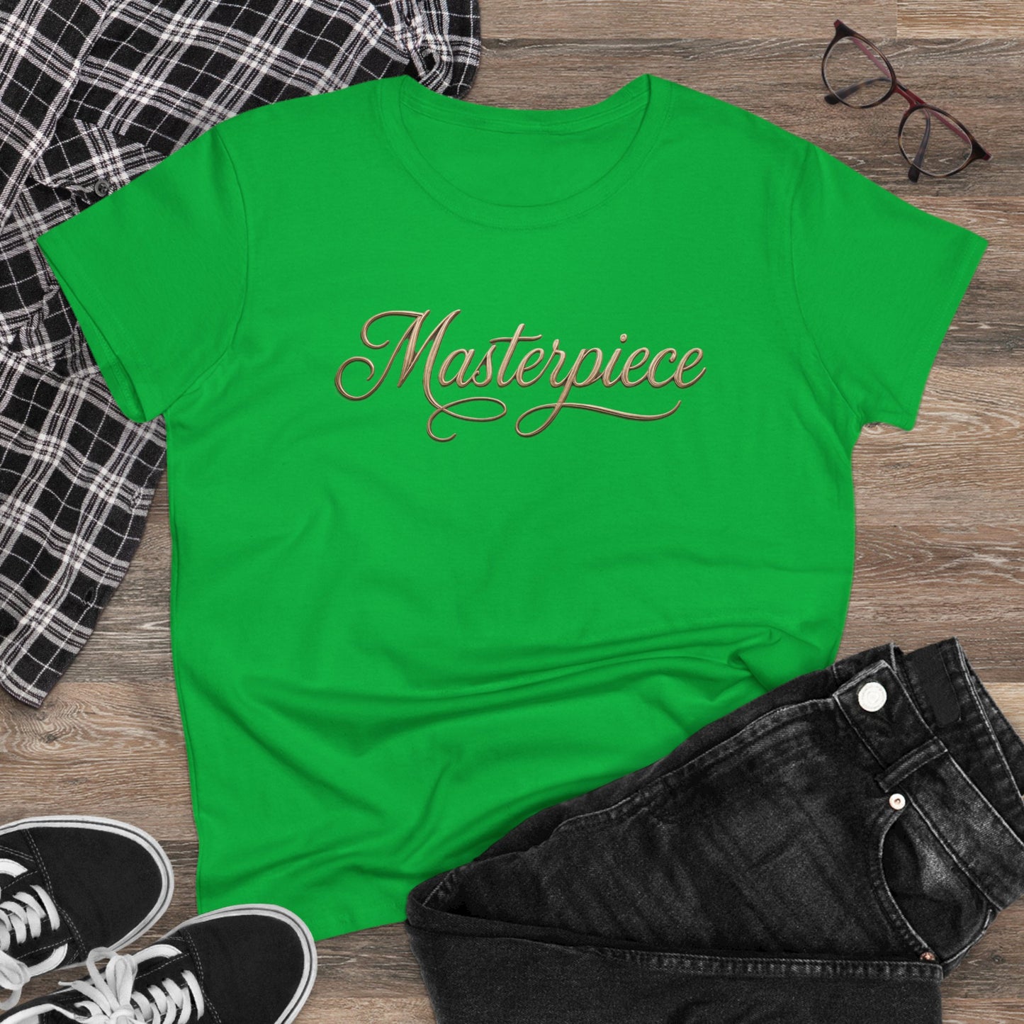 Masterpiece Signature Women’s T-Shirt (Dark Colours) – Inspirational Christian Faith Apparel