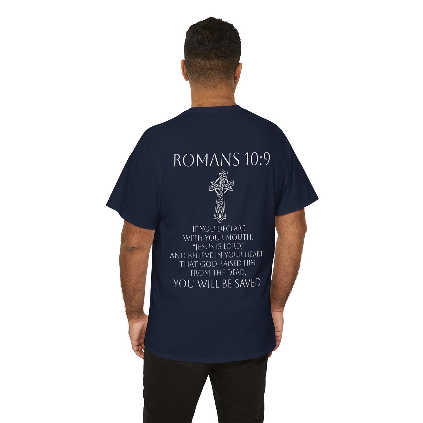 Jesus Is Lord – Men’s Christian Tee (White Lettering)