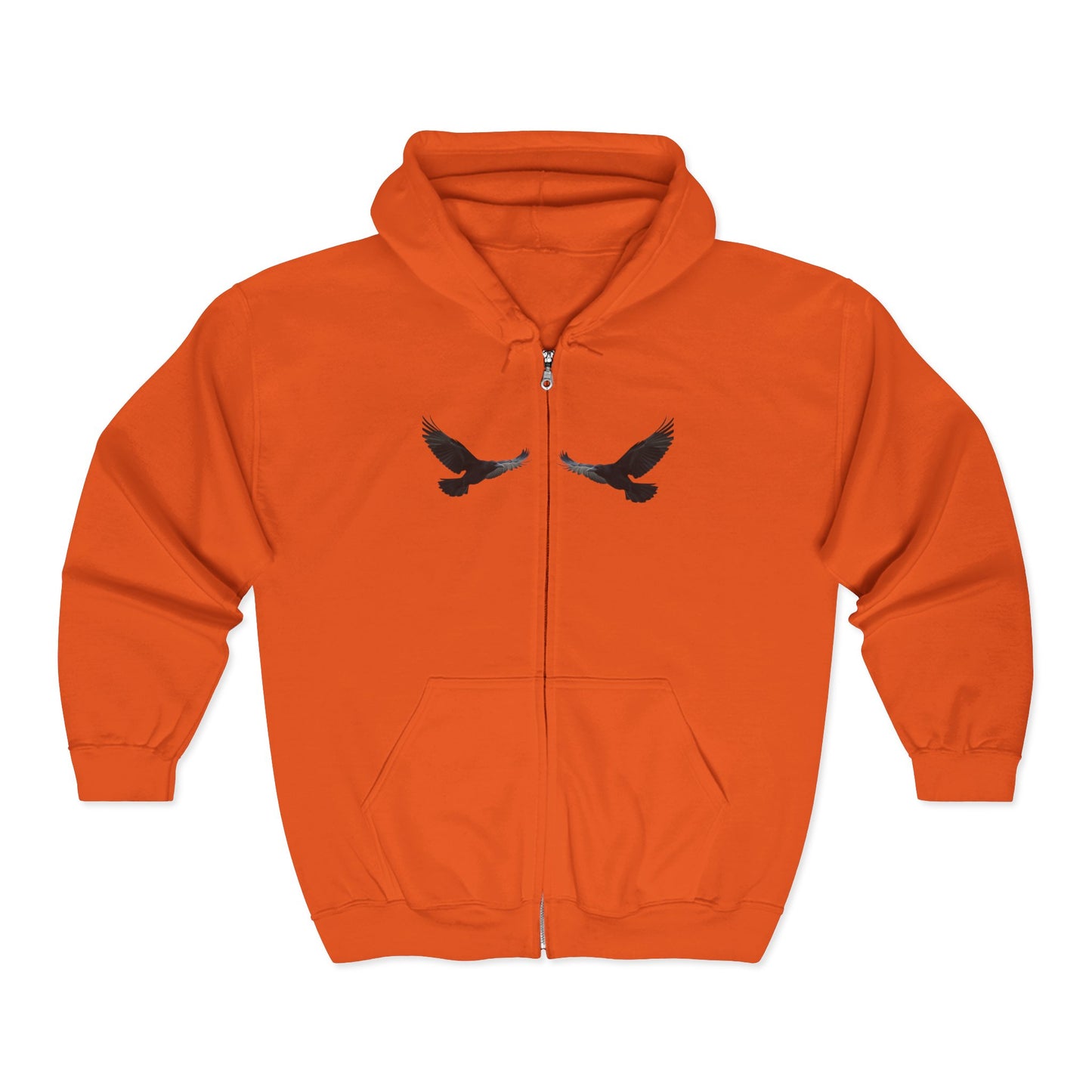 Faithful Watchers” – Cross & Crows Men’s Zip-Up Hoodie