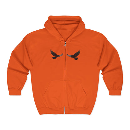 Faithful Watchers” – Cross & Crows Men’s Zip-Up Hoodie