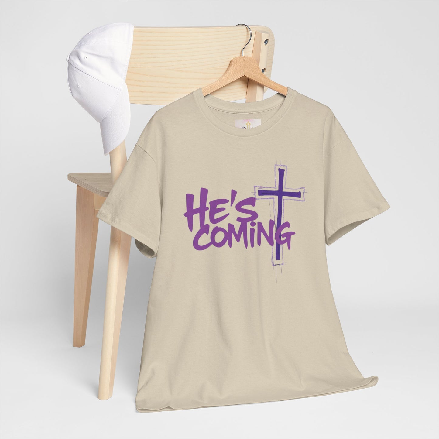Bold Faith Men’s T-Shirt – “He’s Coming” Prophetic Christian Apparel