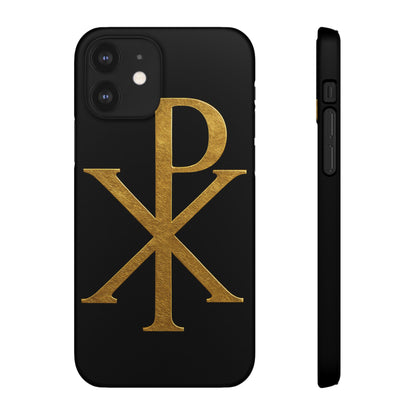 Black Chi Rho Snap Case for iPhone – The Way, Truth & Life