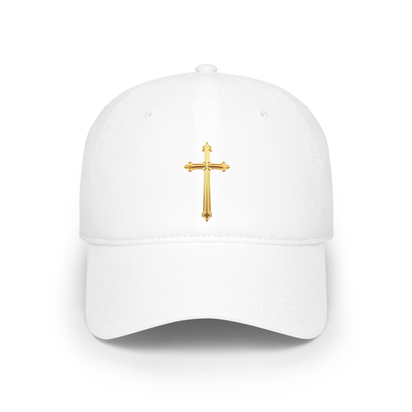 Gold Cross Baseball Cap – Faith-Inspired Adjustable Hat