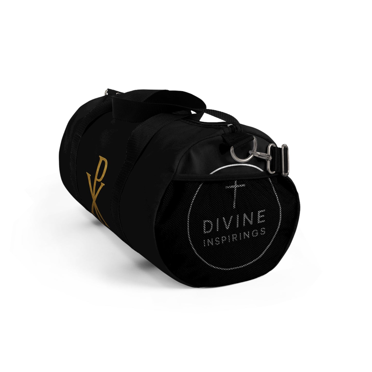 Women's Christ’s Victory Duffle Bag in Black – Chi Rho Symbol