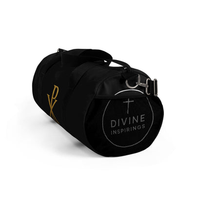 Women's Christ’s Victory Duffle Bag in Black – Chi Rho Symbol