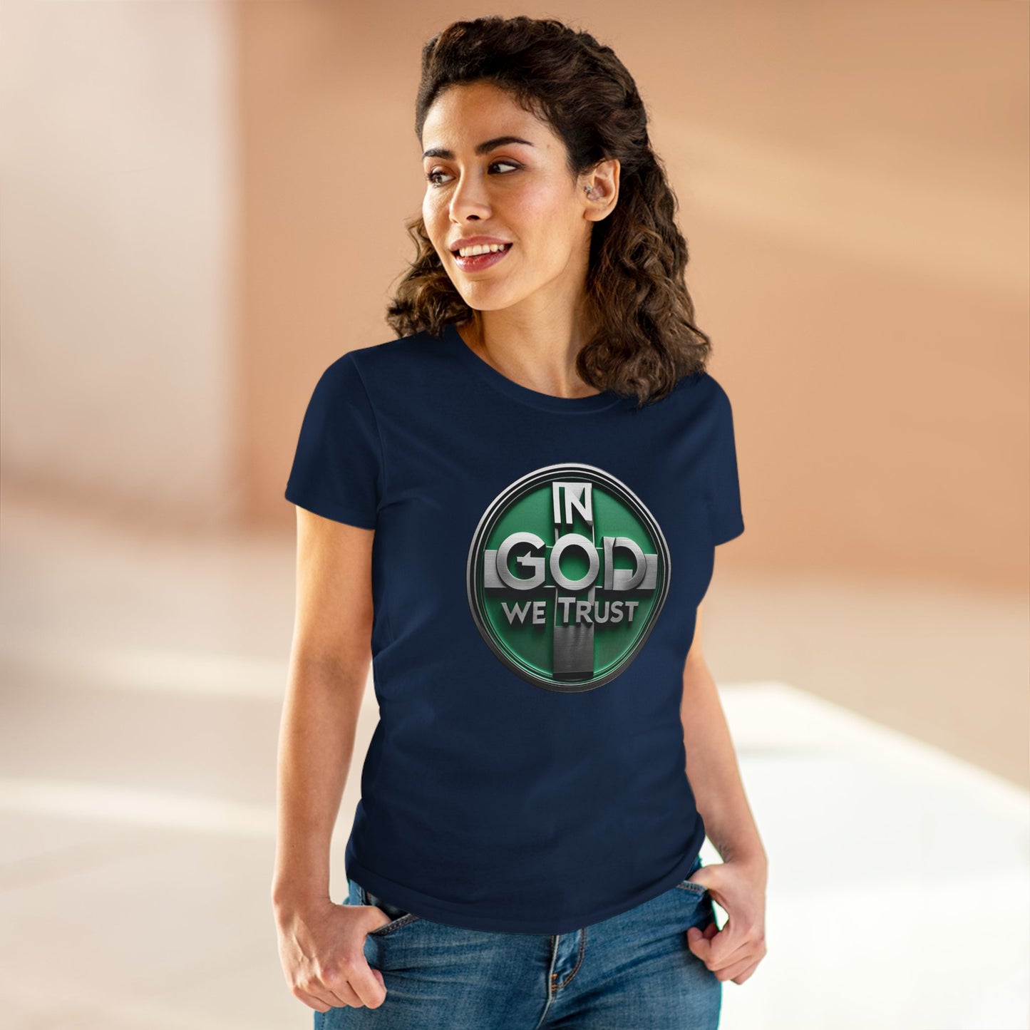 In God We Trust Women’s Tee | Modern Faith Statement Top