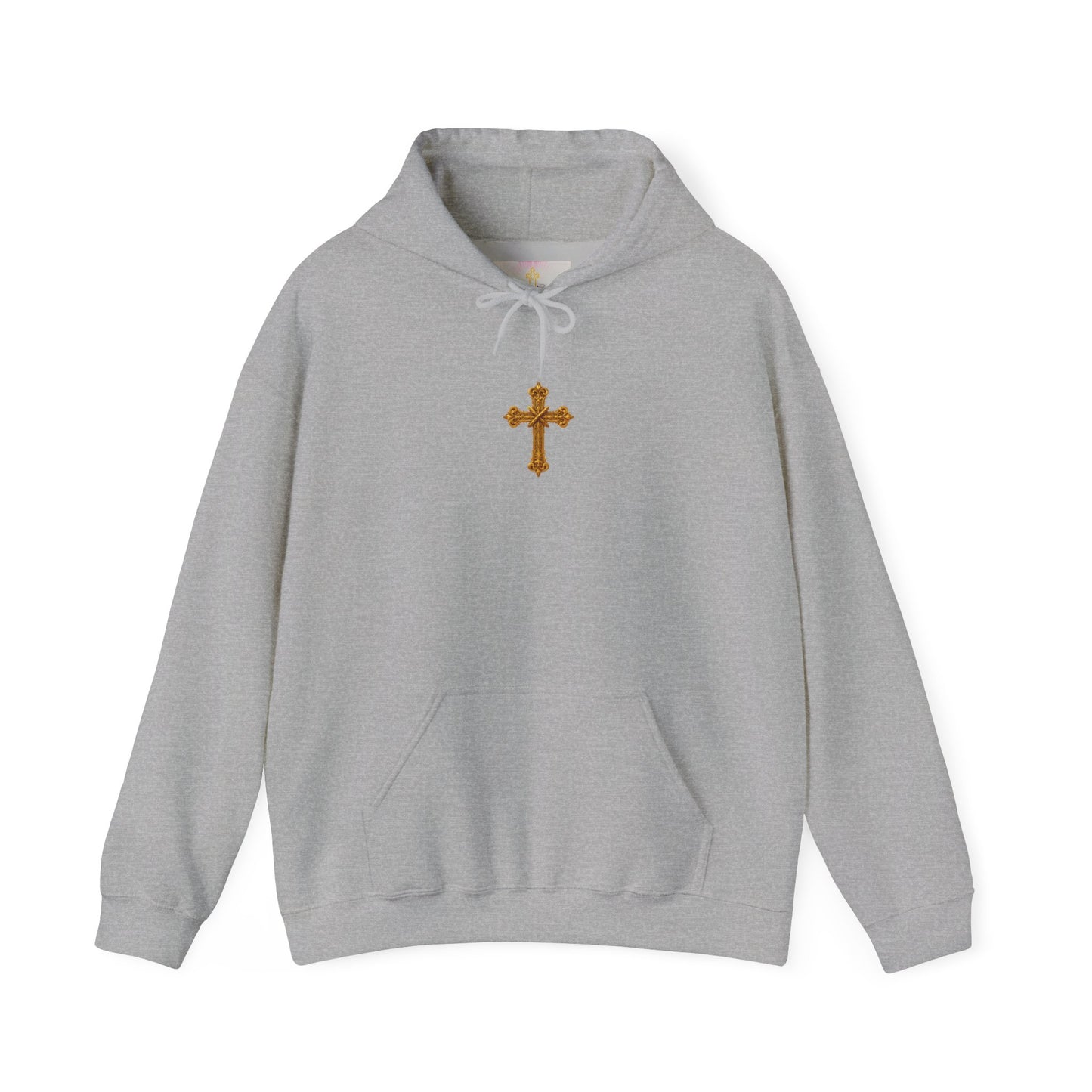 In God We Trust (Gold) - Women's Christian Hoodie with Golden Cross