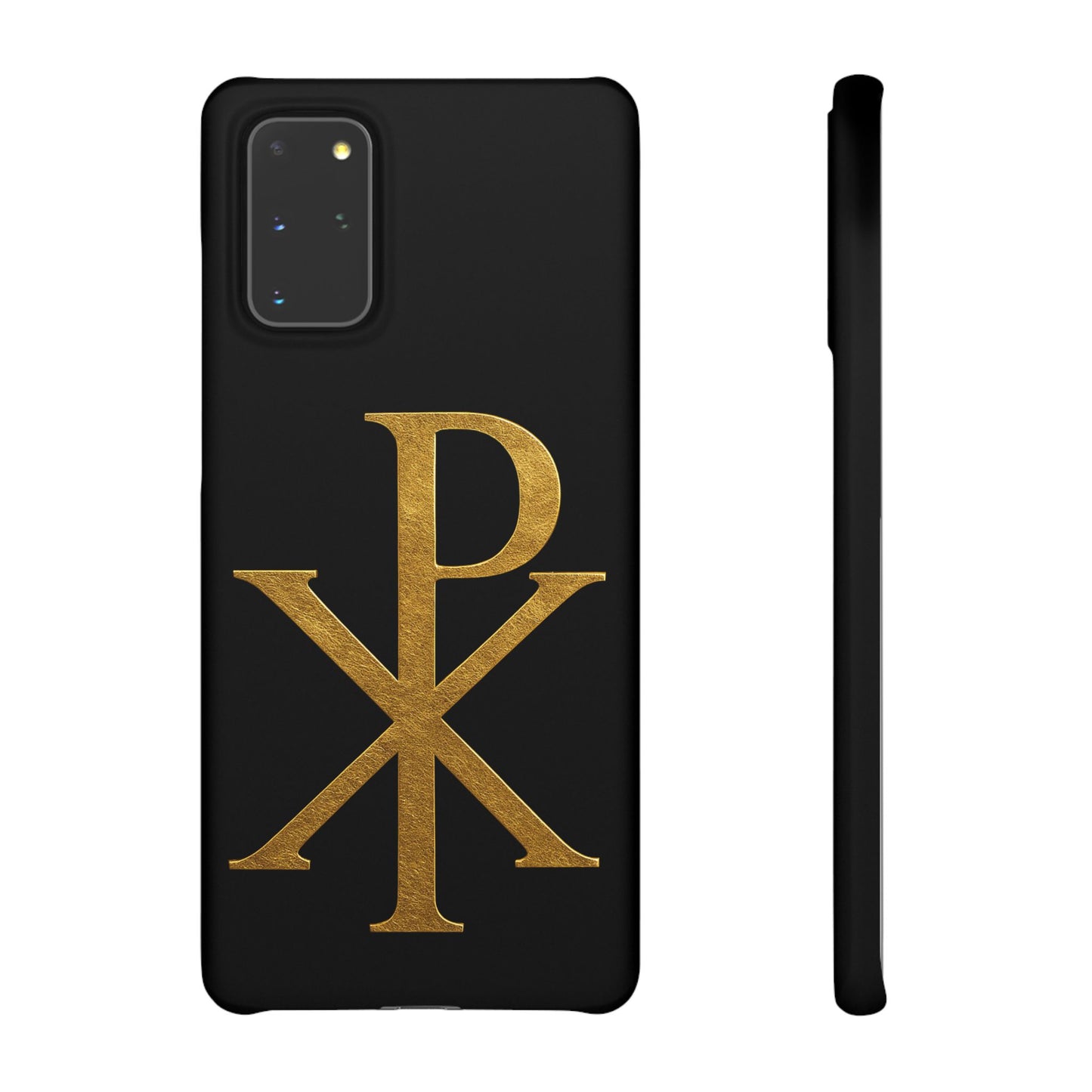 Our Eternal Hope in Christ - Black Chi Rho Snap Case for Samsung