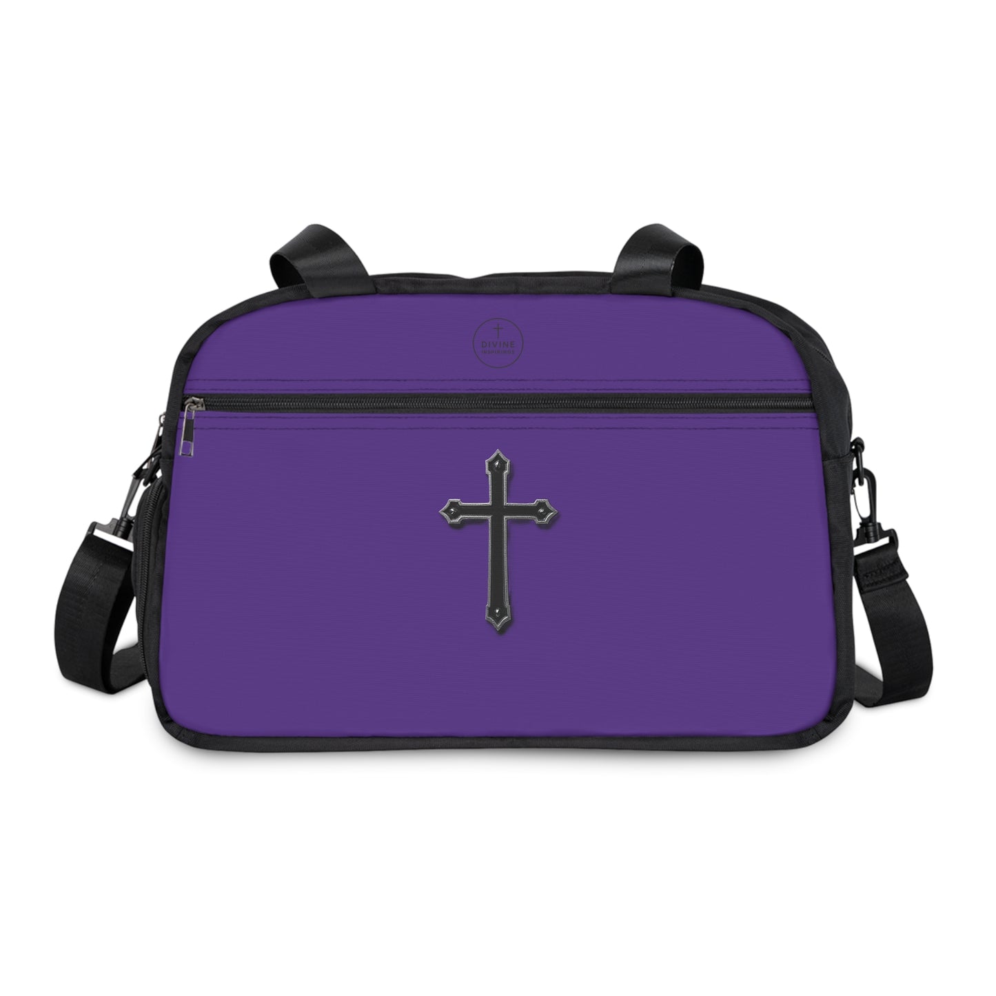 Divine Strength Fitness Bag in Purple – Faith in Motion