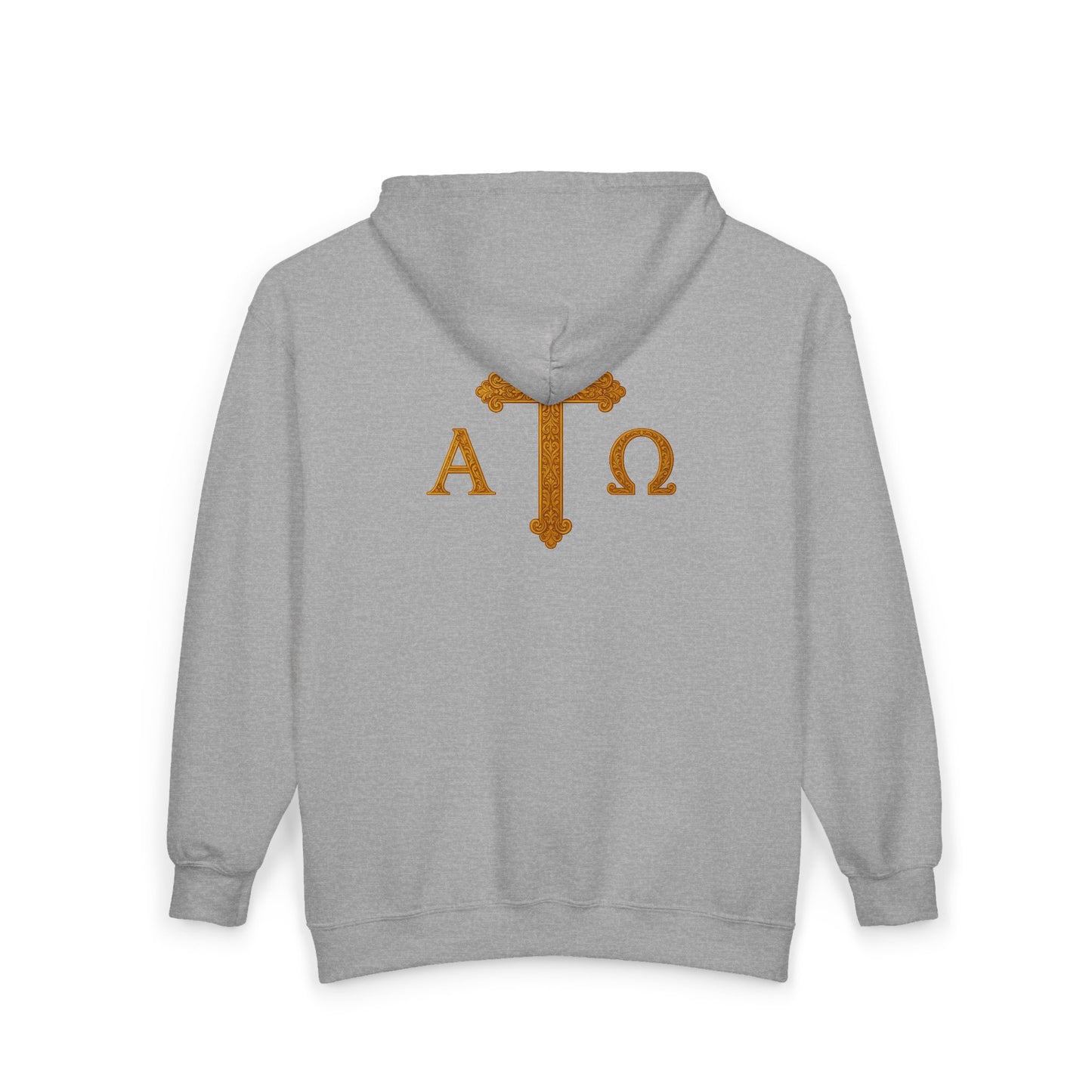 Alpha & Omega Zip-Up Hoodie for Men