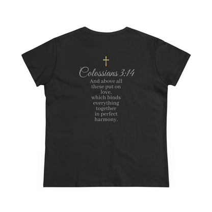 Put On Love Women’s T-Shirt – Grace in Every Thread