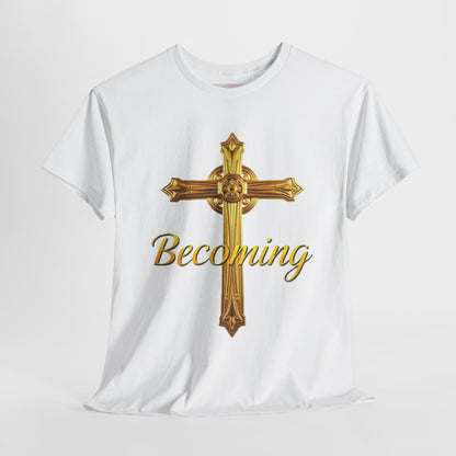 Becoming Men’s Faith Tee – Philippians 1:6 (Dark Lettering)