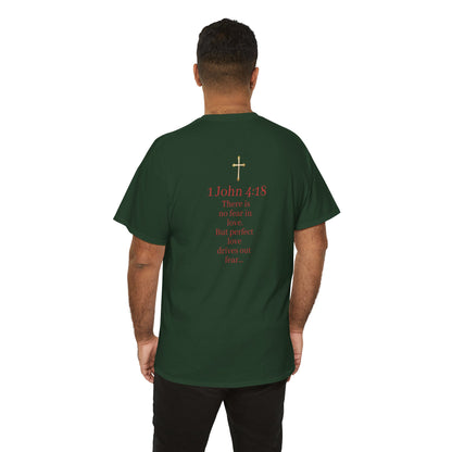 Fearless Love Men’s T-Shirt – Bold Faith in Action