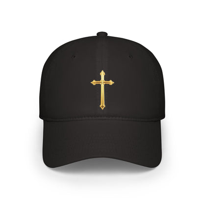 Gold Cross Baseball Cap – Faith-Inspired Adjustable Hat