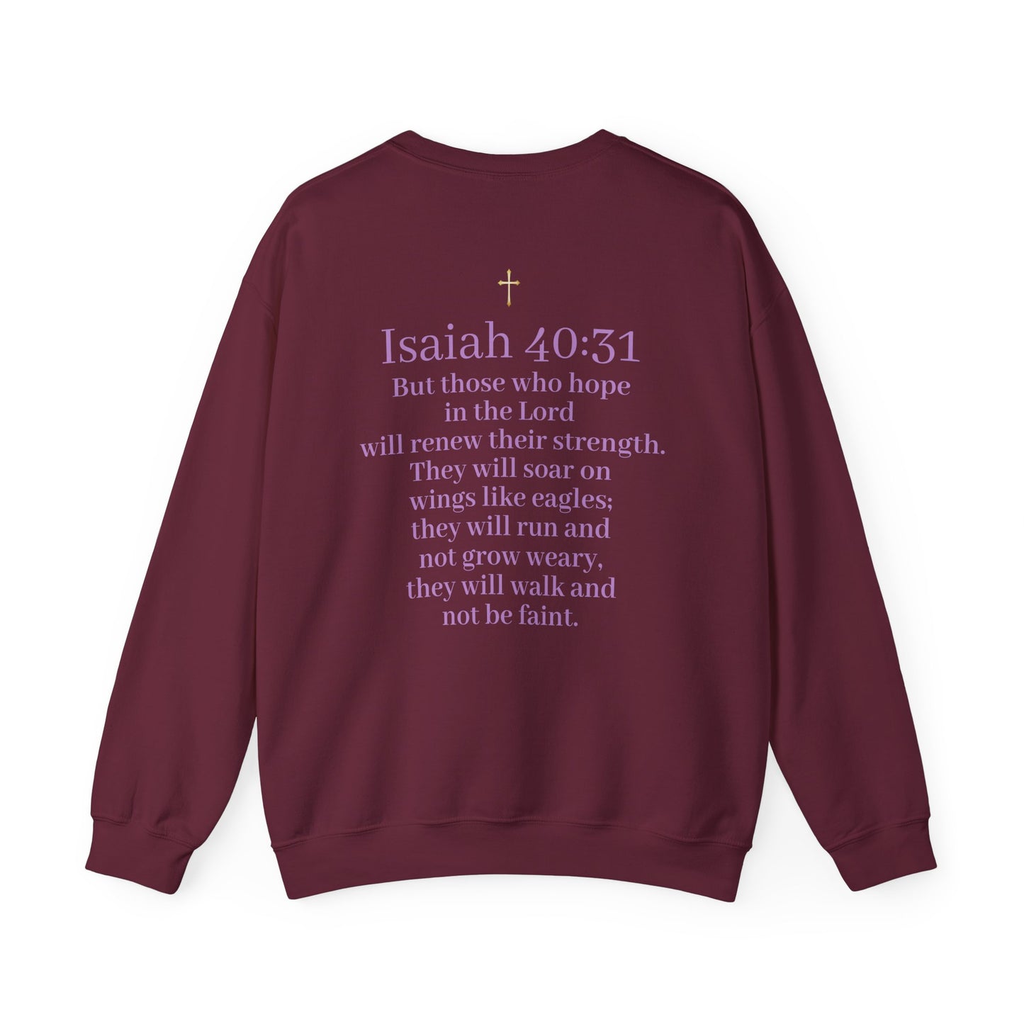 Men’s “Hope” Sweatshirt – Bold Scripture Hoodie | Isaiah 40:31