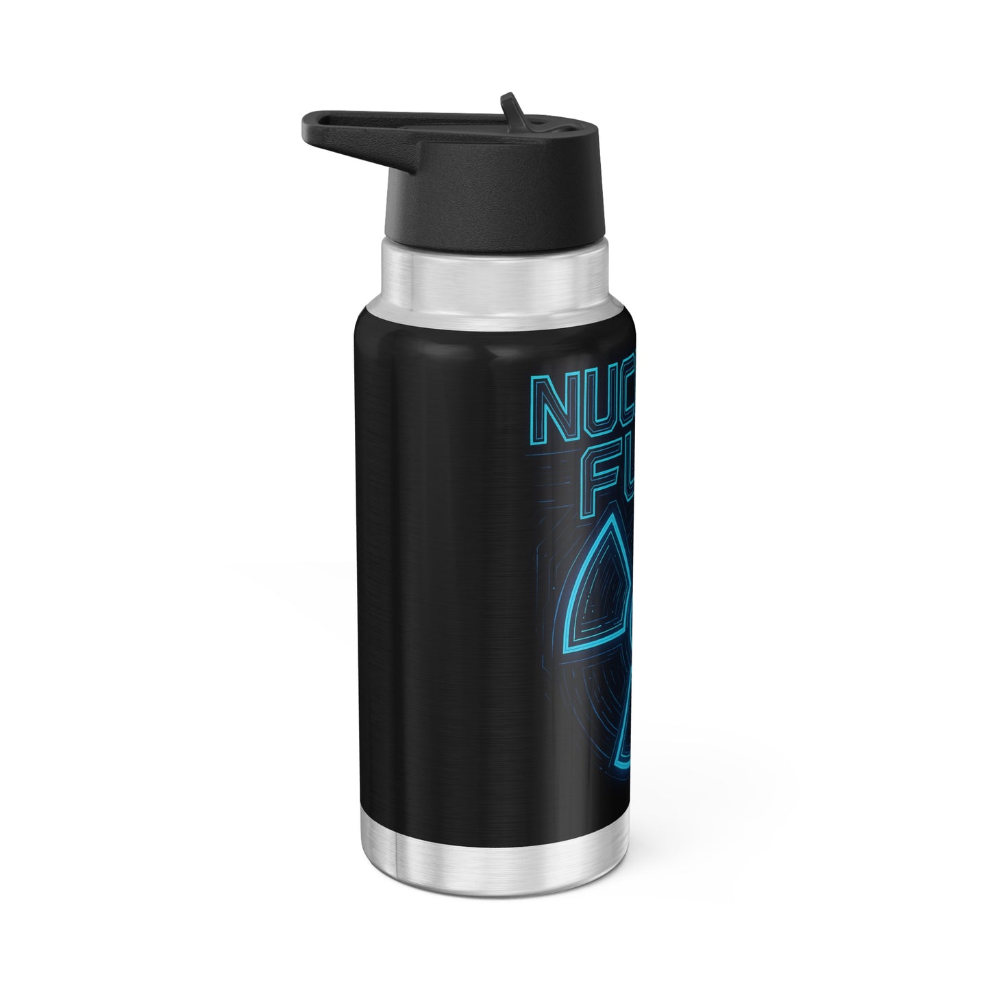 Faith Fueled – Nuclear Energy Stainless Steel Bottle (Blue)