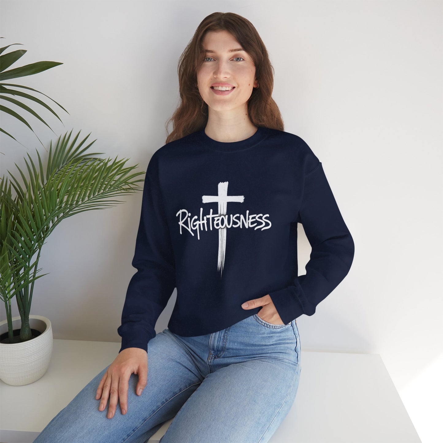 Righteousness - Women's Christian Sweatshirt (Dark Colors)