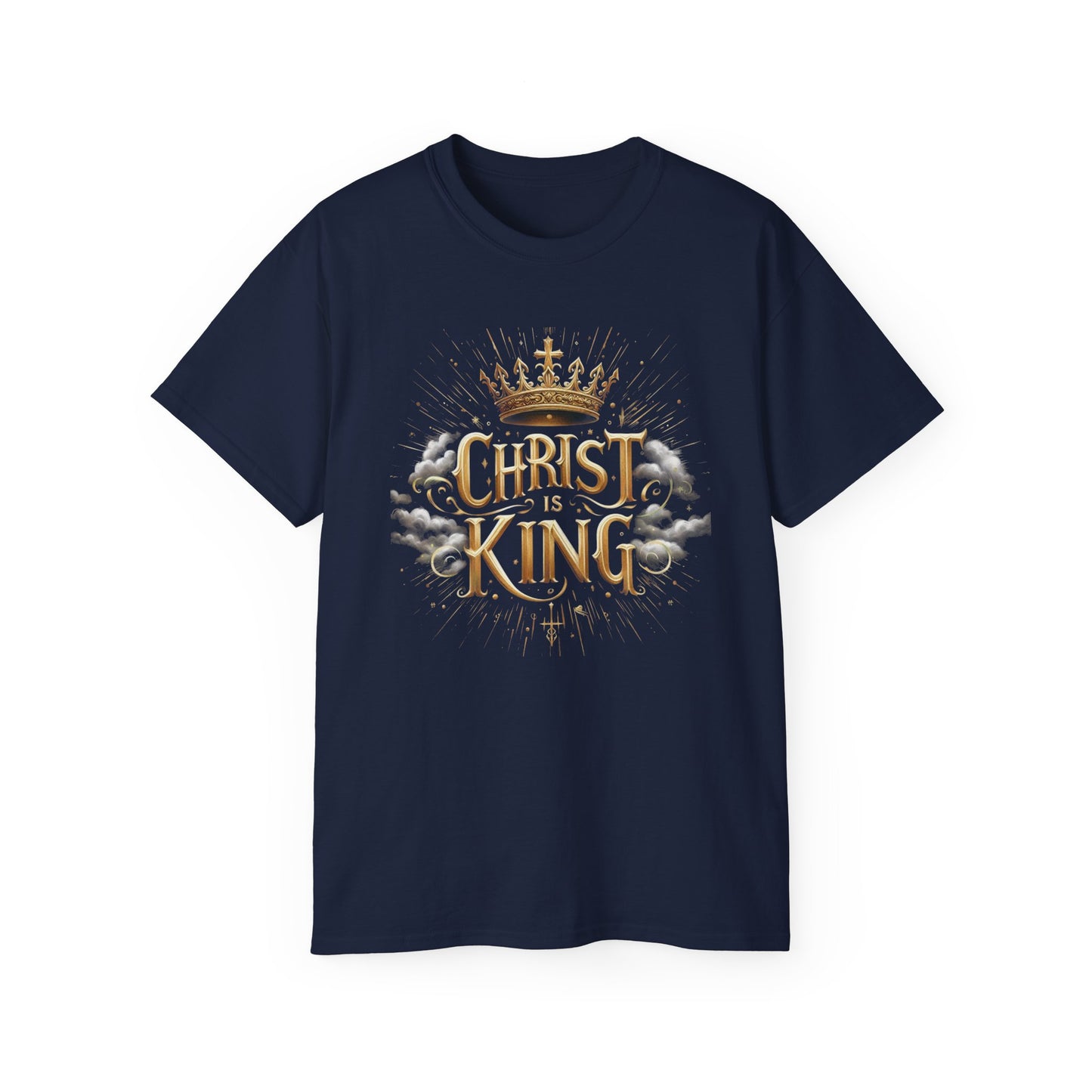 Men’s “Christ is King” Christian T-Shirt – Bold Faith Declaration Tee