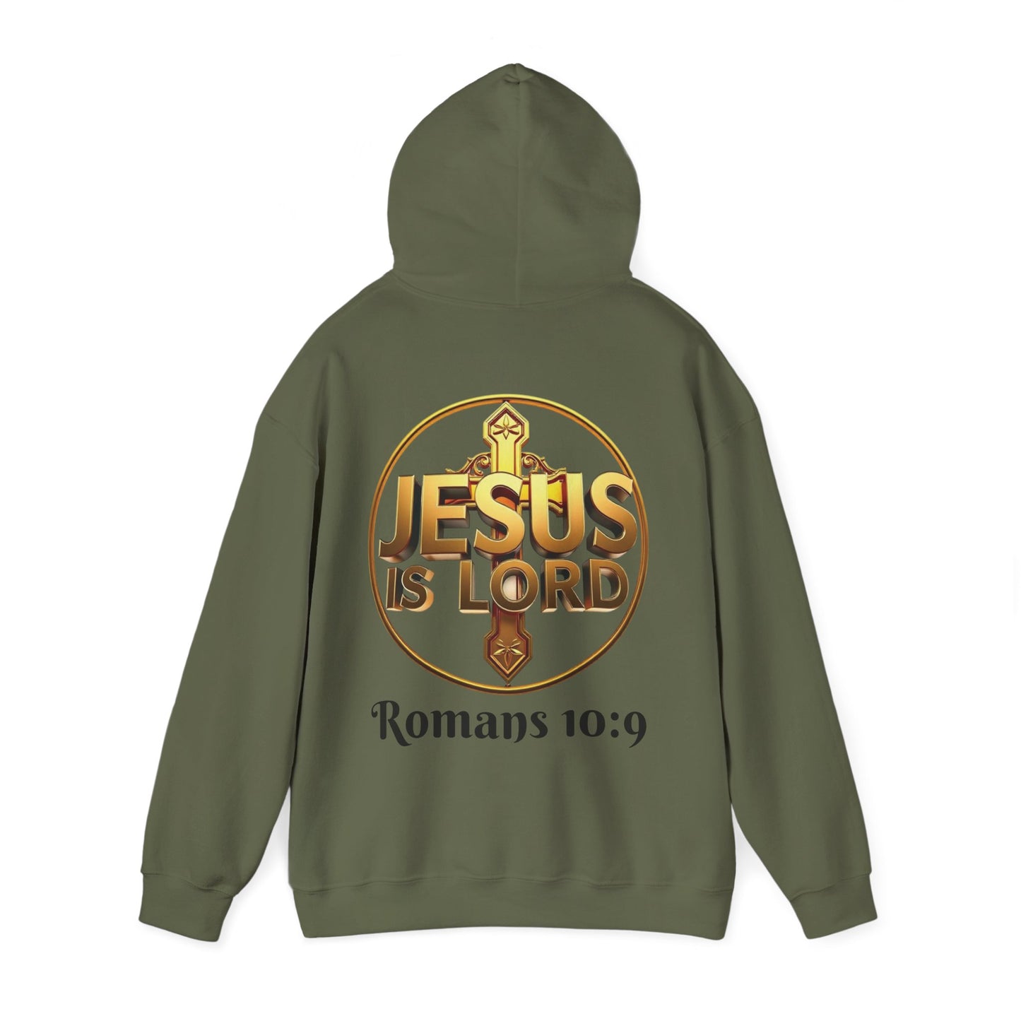 Jesus Is Lord Christian Hoodie – Men’s Bold Faith Streetwear (Dark Lettering)