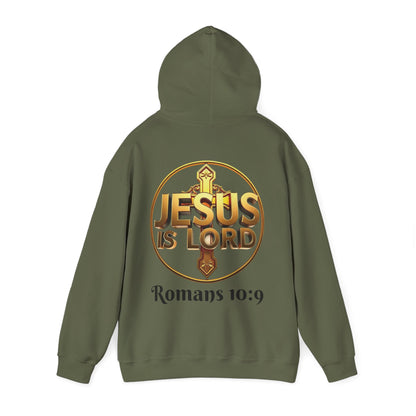 Jesus Is Lord Christian Hoodie – Men’s Bold Faith Streetwear (Dark Lettering)