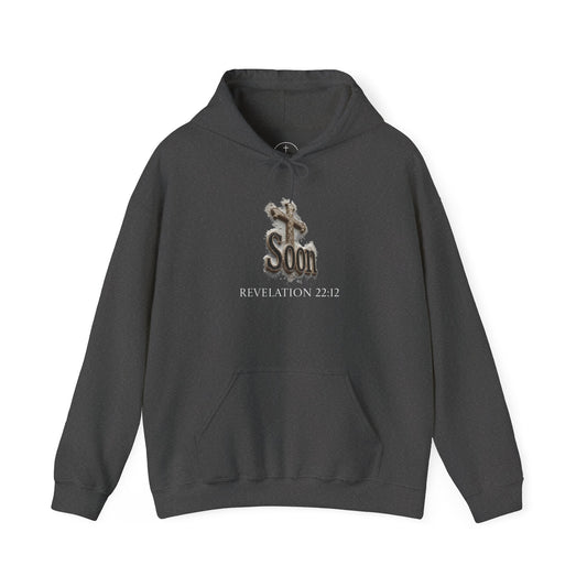 Soon: Revelation – Men’s Christian Hoodie (White Lettering)
