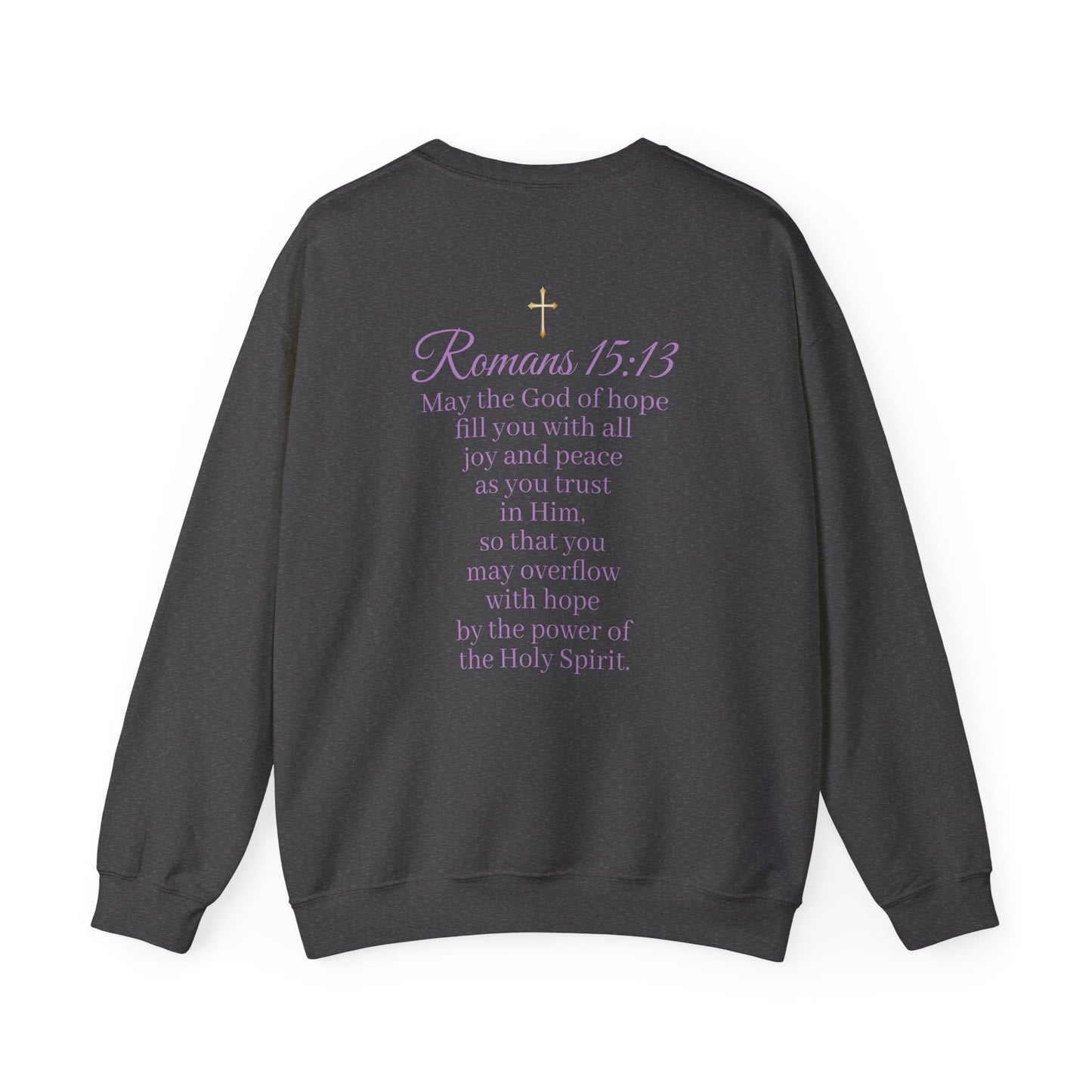 Women’s “Hope” Sweatshirt – Inspirational Scripture Hoodie | Romans 15:13