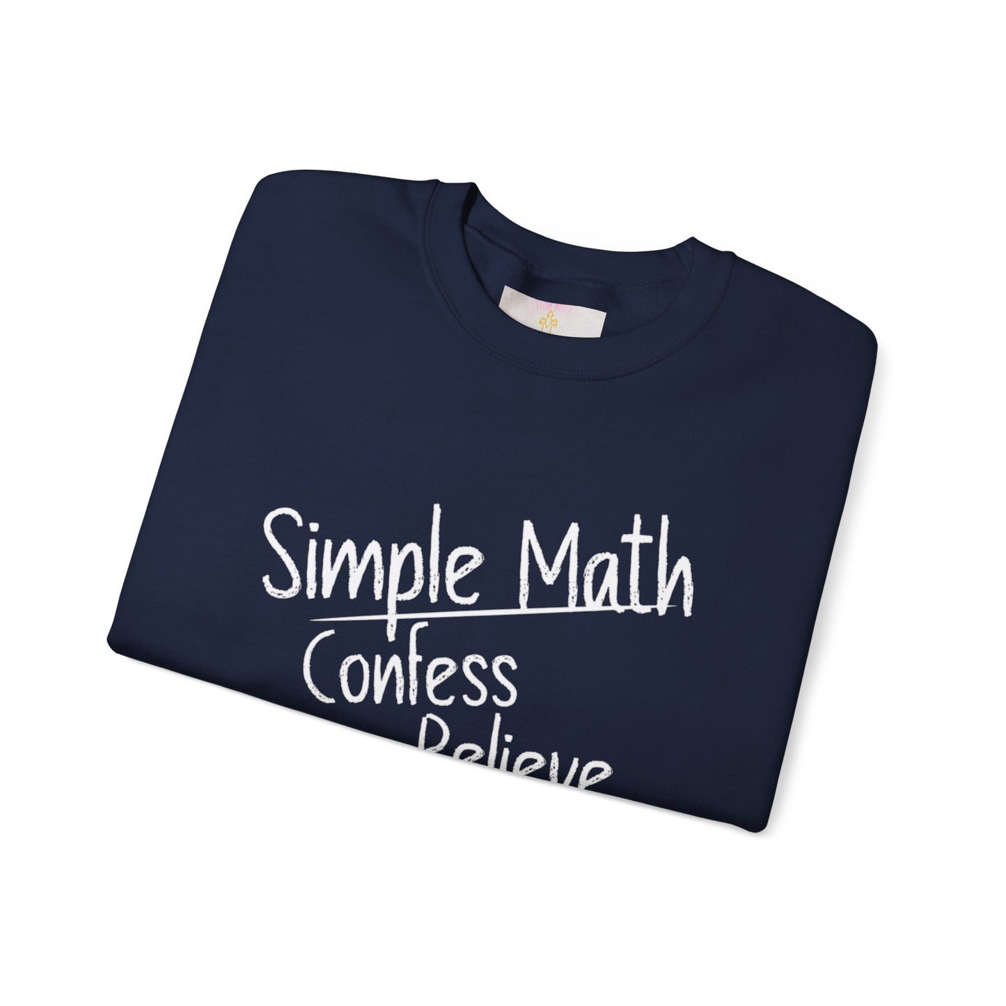 Simple Math Women’s Christian Sweatshirt (White Chalk)