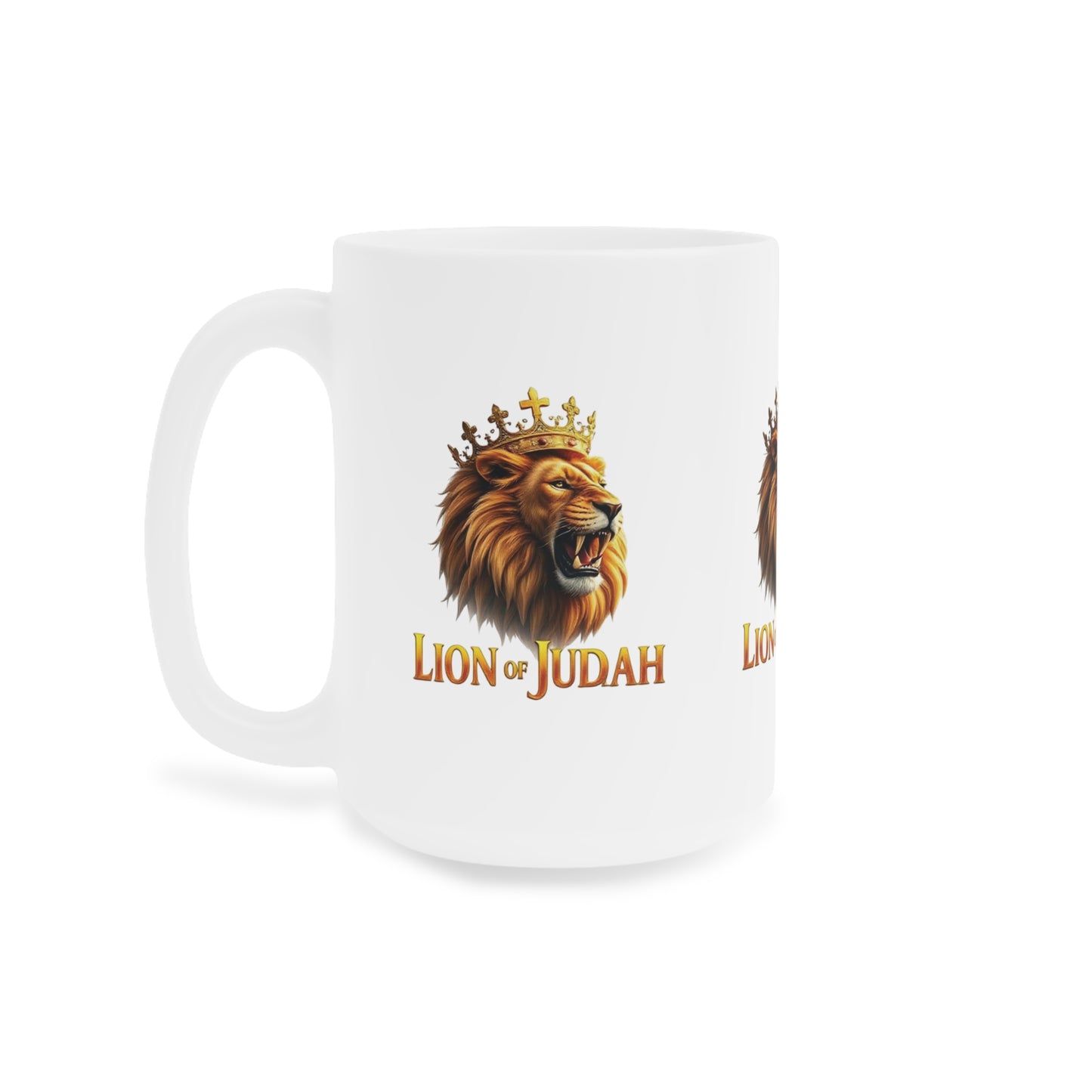 Lion of Judah Crowned Mug – Strength & Majesty in Christ