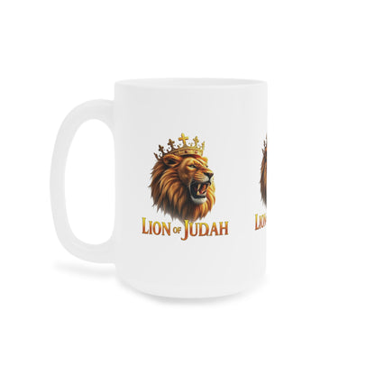 Lion of Judah Crowned Mug – Strength & Majesty in Christ
