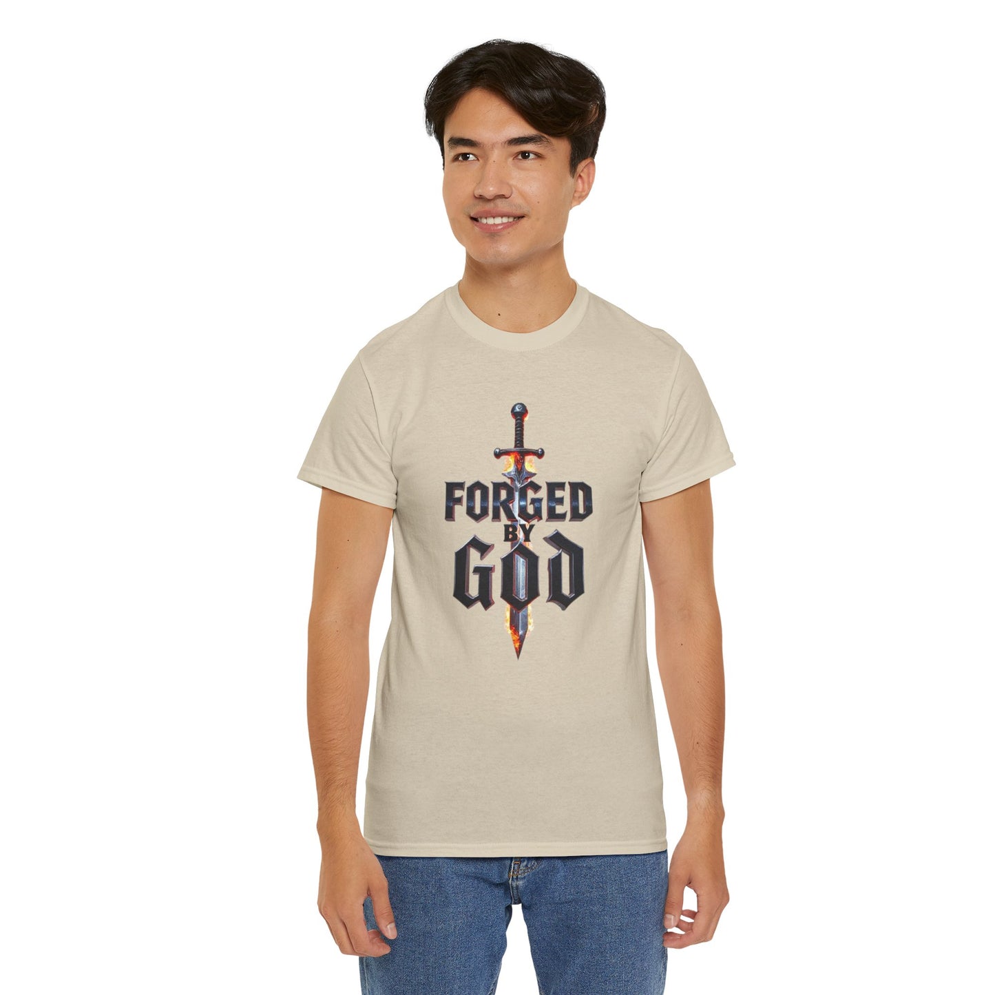 Forged by God Men’s Christian T-Shirt