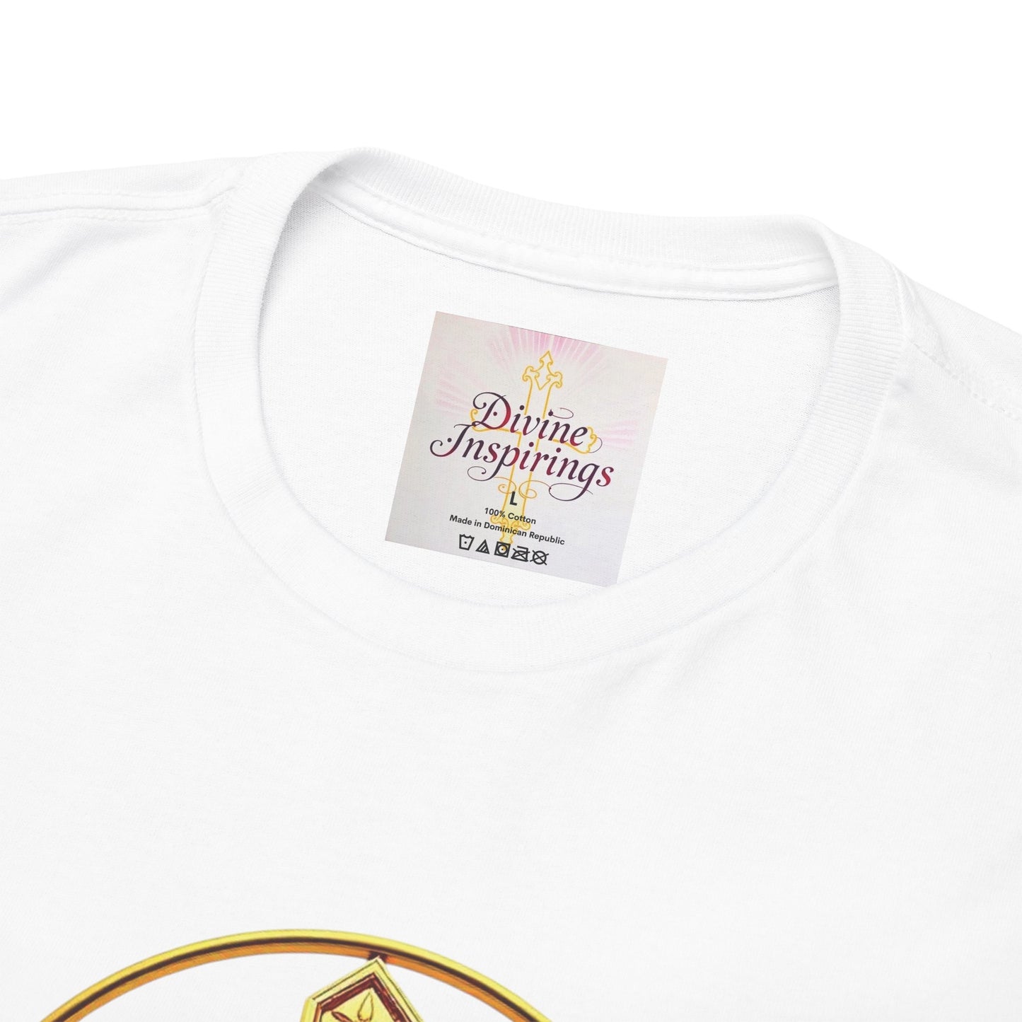 Men’s Romans 10:9 Christian T-Shirt – Jesus Is Lord & He Is Risen (Dark Lettering)