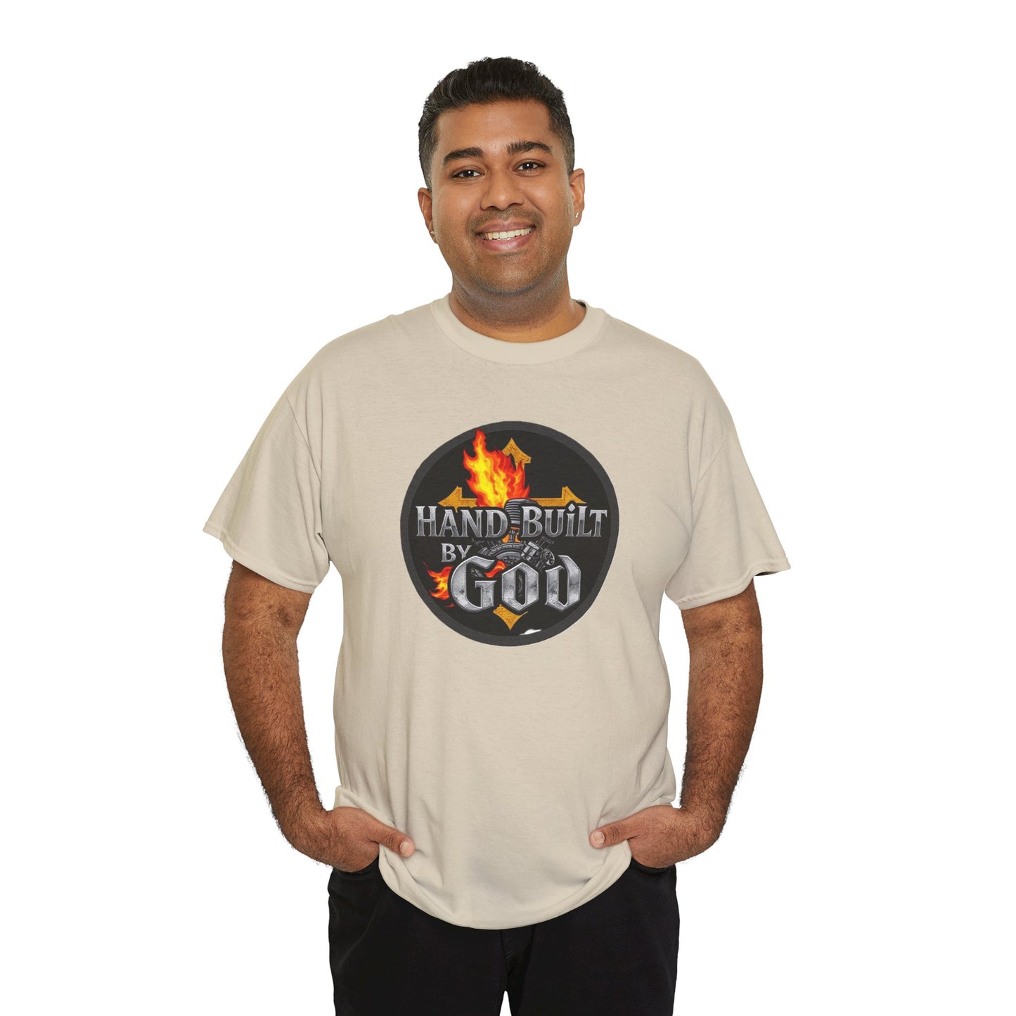 Hand Built By God - Men's Christian T-Shirt